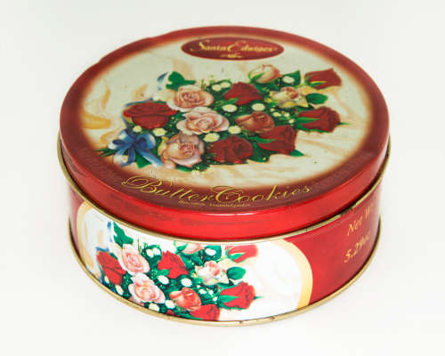 Vintage Santa Edwiges Butter Cookies Tin