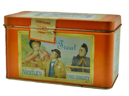 Vintage collectible Nestle tin