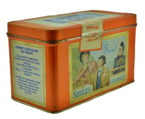 Vintage collectible Nestle tin