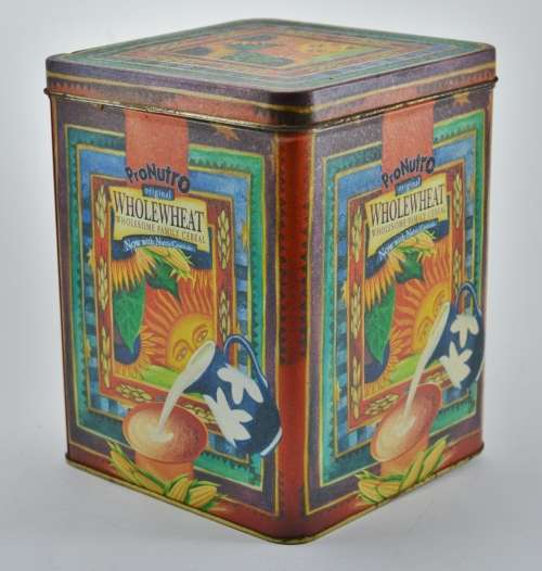 Collectible ProNutro storage tin