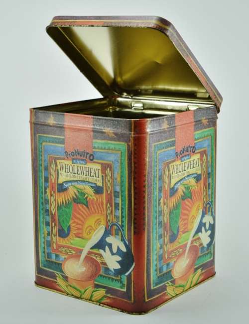 Collectible ProNutro storage tin