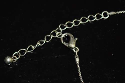 Vintage antique silver tone Aurora Borealis costume jewellery necklace