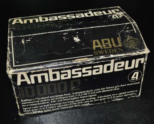 Vintage ABU Garcia Sweden Ambassadeur 10000C Fishing Reel in original box