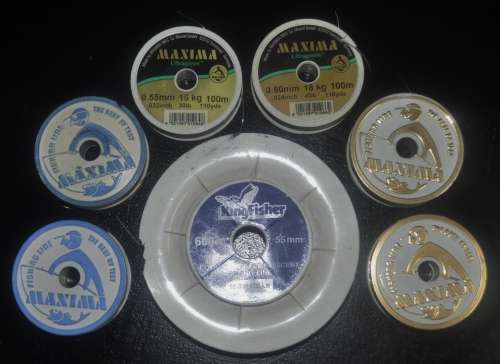 Mixed lot fishing line (7 in total)