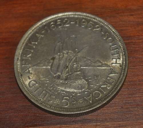 5 Shillings 1952 South Africa Silver 1952 Founding of Cape Town Anniversary Coin - 1 698 000 minted
