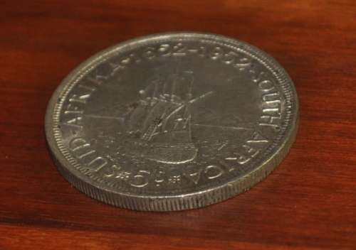 5 Shillings 1952 South Africa Silver 1952 Founding of Cape Town Anniversary Coin - 1 698 000 minted