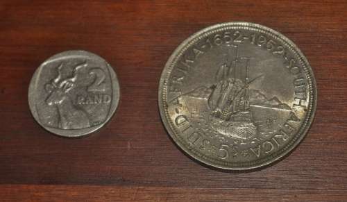 5 Shillings 1952 South Africa Silver 1952 Founding of Cape Town Anniversary Coin - 1 698 000 minted