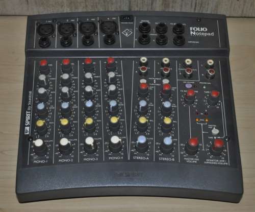 Spirit by Soundcraft Folio Notepad Professional Audio Mixer