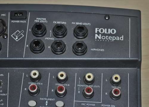 Spirit by Soundcraft Folio Notepad Professional Audio Mixer