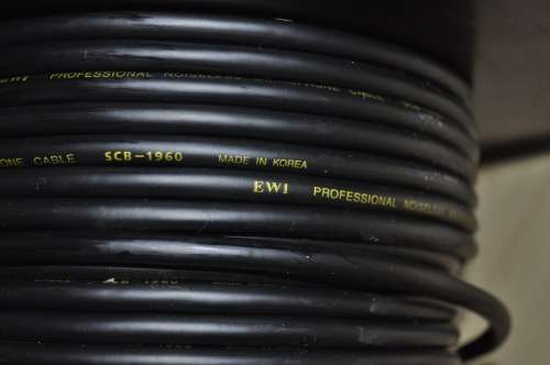 Roll of unused EWI Professional Noiseless Microphone Cable SCB-1960