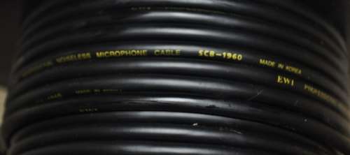 Roll of unused EWI Professional Noiseless Microphone Cable SCB-1960