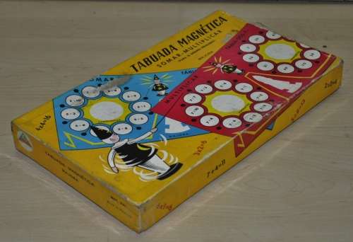 Vintage Maths Game (Addition and Multiplication) - Tabuada Magnetica by Majora - For Primary School