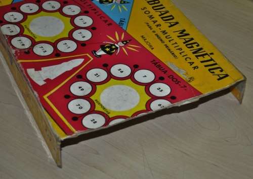 Vintage Maths Game (Addition and Multiplication) - Tabuada Magnetica by Majora - For Primary School