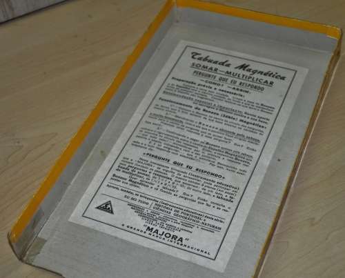 Vintage Maths Game (Addition and Multiplication) - Tabuada Magnetica by Majora - For Primary School