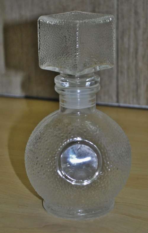 Rare, Vintage Opiana Cosmetic Pressed Glass Perfume Bottle with Stopper c1950