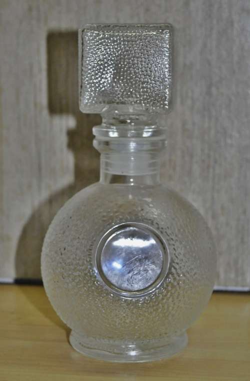 Rare, Vintage Opiana Cosmetic Pressed Glass Perfume Bottle with Stopper c1950