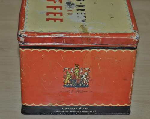 Vary Rare Vintage Large 4lbs Sharps Super-Kreem Assorted Toffee Tin C1940