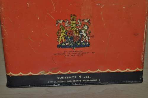 Vary Rare Vintage Large 4lbs Sharps Super-Kreem Assorted Toffee Tin C1940