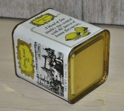 The London Tea Co, Ltd Collectible Vintage Connoisseur Range Lemon Scented Tea Tin