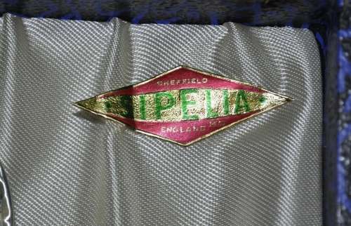 Vintage Sipelia Sheffield EPSN Apostles Box Set - 6 Teaspoons and 1 Tea Strainer (As new)