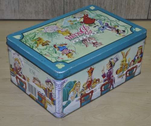 Vintage, Collectible Bakers Choice Assorted Biscuit Tin - Alice in Wonderland Theme