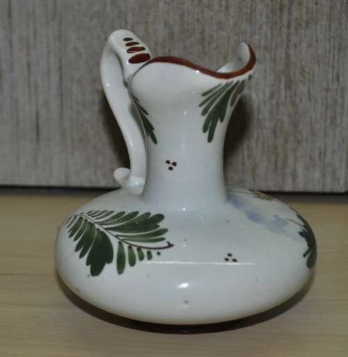 Vintage, Ornamental, Small Ceramic Hand-painted Gouda Vase/Jug Made in Holland #515