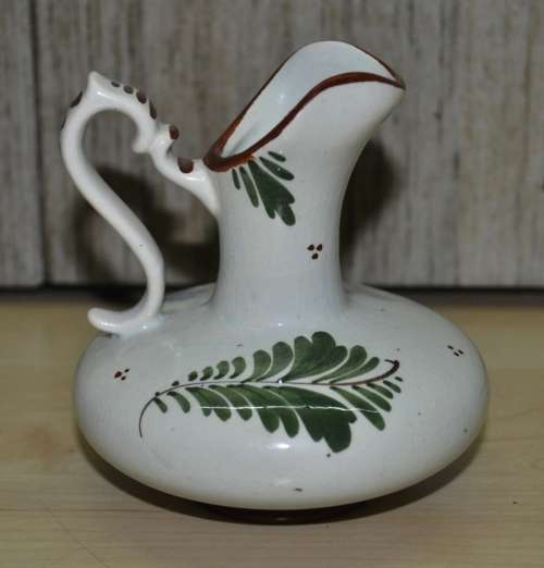 Vintage, Ornamental, Small Ceramic Hand-painted Gouda Vase/Jug Made in Holland #515
