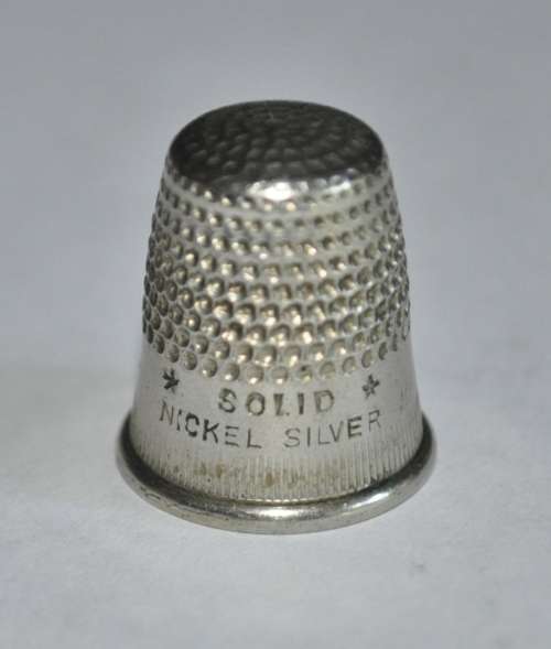 Three Vintage Silver Metal Thimbles