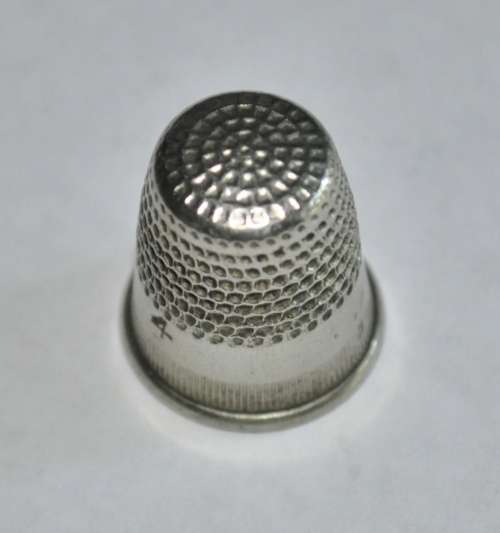 Three Vintage Silver Metal Thimbles