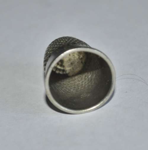 Three Vintage Silver Metal Thimbles