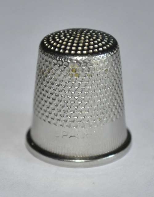Three Vintage Silver Metal Thimbles