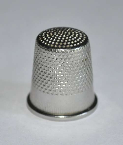 Three Vintage Silver Metal Thimbles