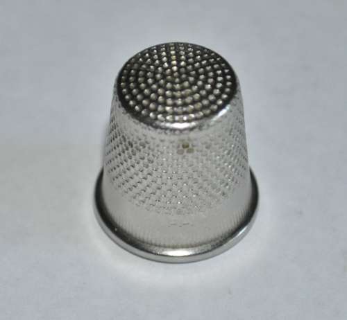Three Vintage Silver Metal Thimbles
