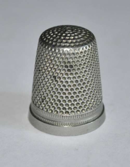 Three Vintage Silver Metal Thimbles
