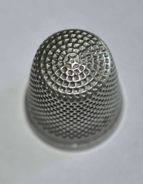 Three Vintage Silver Metal Thimbles
