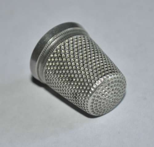 Three Vintage Silver Metal Thimbles