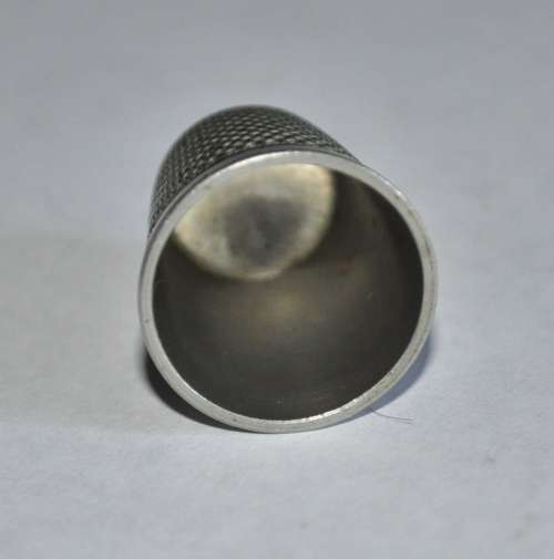 Three Vintage Silver Metal Thimbles