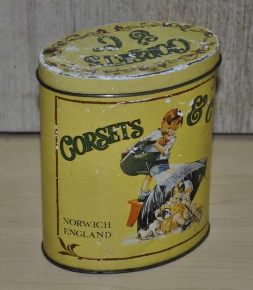 Vintage, Collectible Corsets and Co Tin