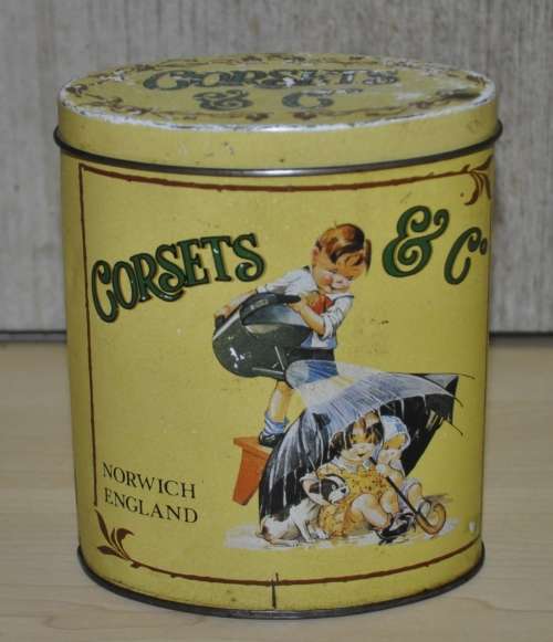 Vintage, Collectible Corsets and Co Tin
