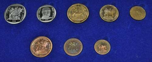 Collectible 1990 South African Short Proof Set in original South African Mint Box