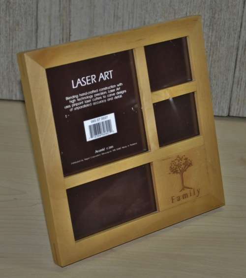 Quality Family Tree Laser Carved Wooden Collage Photo Frame by Avante c2001 Made in Thailand