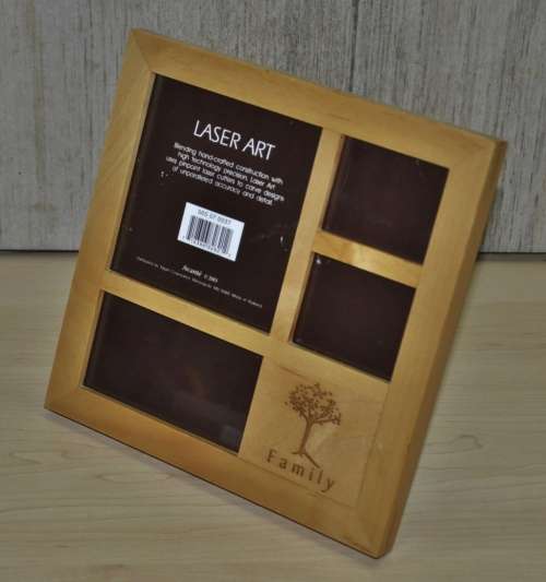 Quality Family Tree Laser Carved Wooden Collage Photo Frame by Avante c2001 Made in Thailand