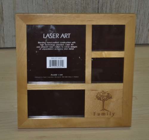 Quality Family Tree Laser Carved Wooden Collage Photo Frame by Avante c2001 Made in Thailand