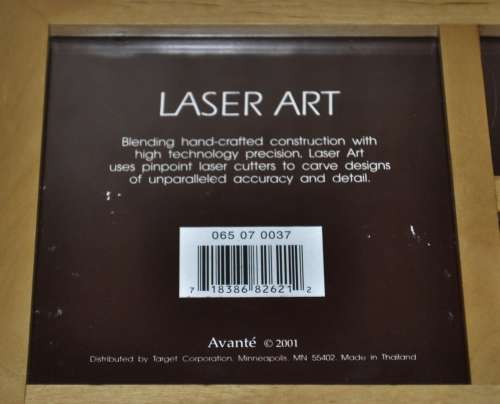 Quality Family Tree Laser Carved Wooden Collage Photo Frame by Avante c2001 Made in Thailand