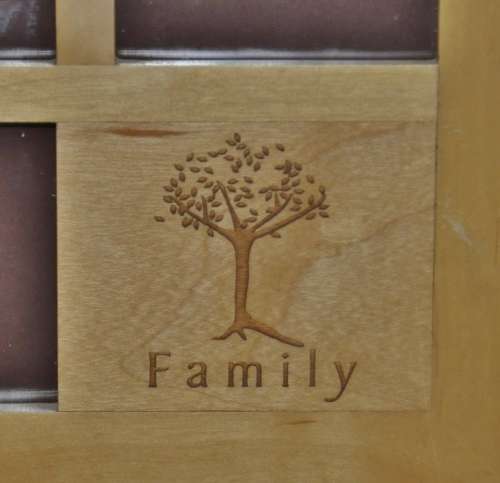 Quality Family Tree Laser Carved Wooden Collage Photo Frame by Avante c2001 Made in Thailand