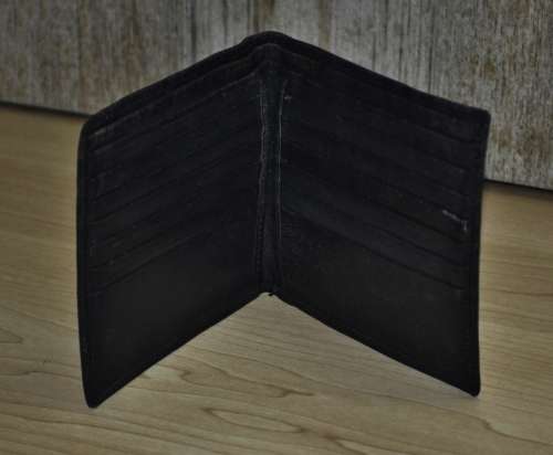 Vintage Authentic Cartier Black Leather Men`s Wallet