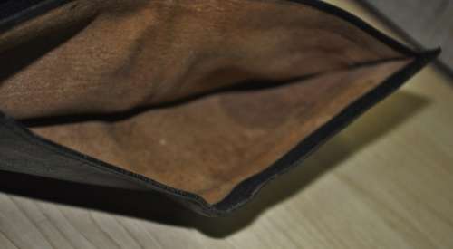 Vintage Authentic Cartier Black Leather Men`s Wallet