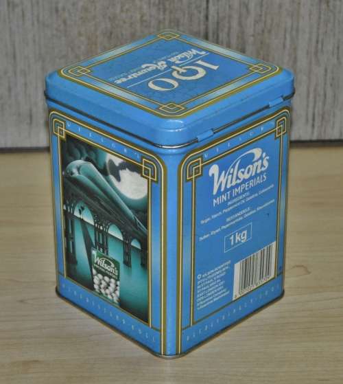 Vintage, Collectible Wilson Rowntree Mint Imperials 100 Year Anniversary Tin