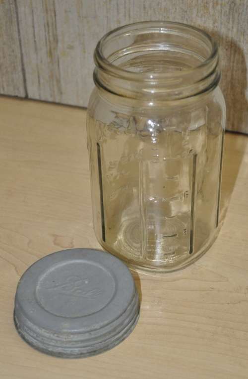 Pair of Large Vintage Consol Glass Preserve Jars