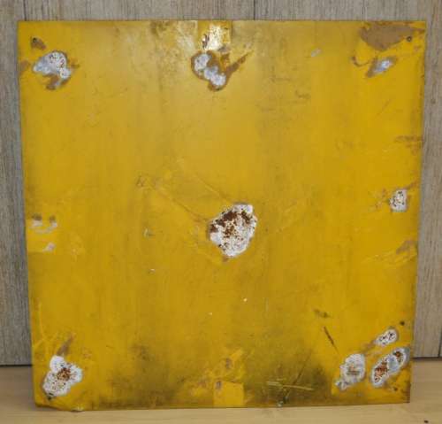 Vintage Black and Yellow Sign - Danger Falling Objects/Gevaar Vallende Voorwerpe